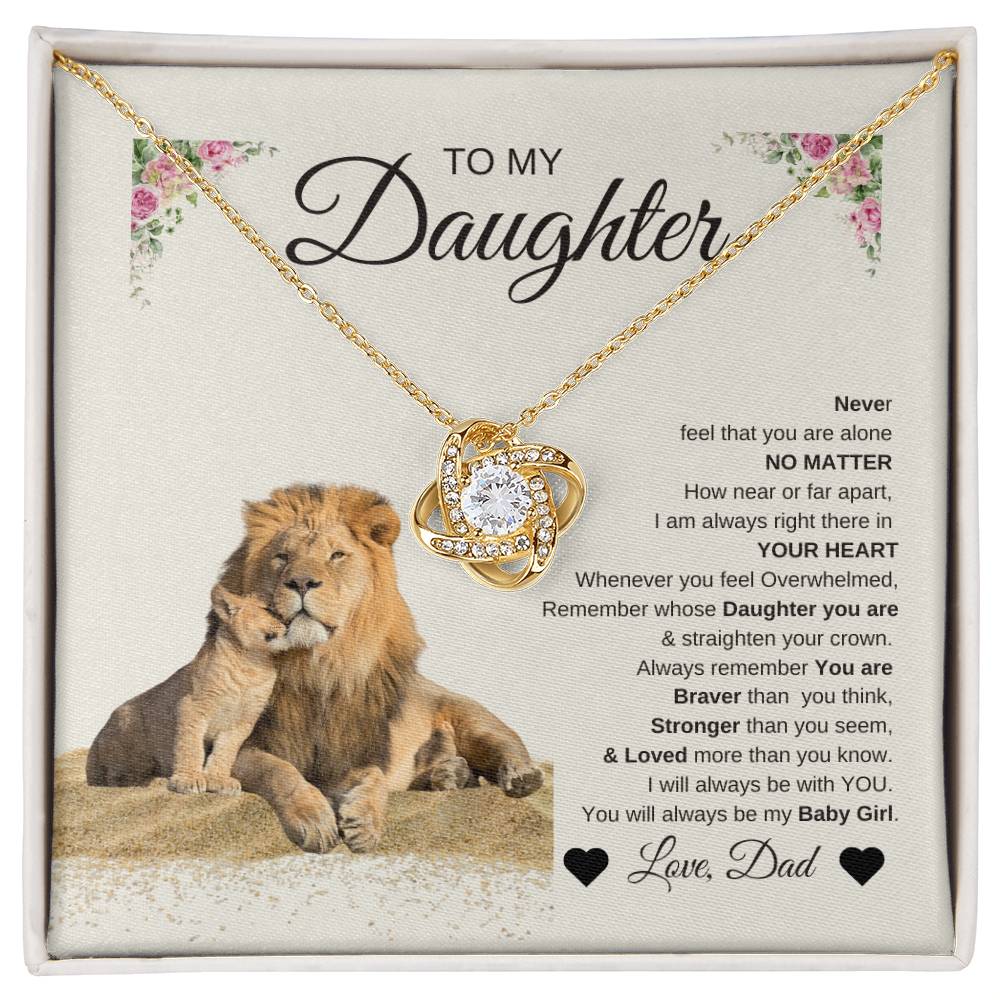 To My Daughter: Heartfelt Necklace & Message from Dad – Perfect Father-Daughter Gift