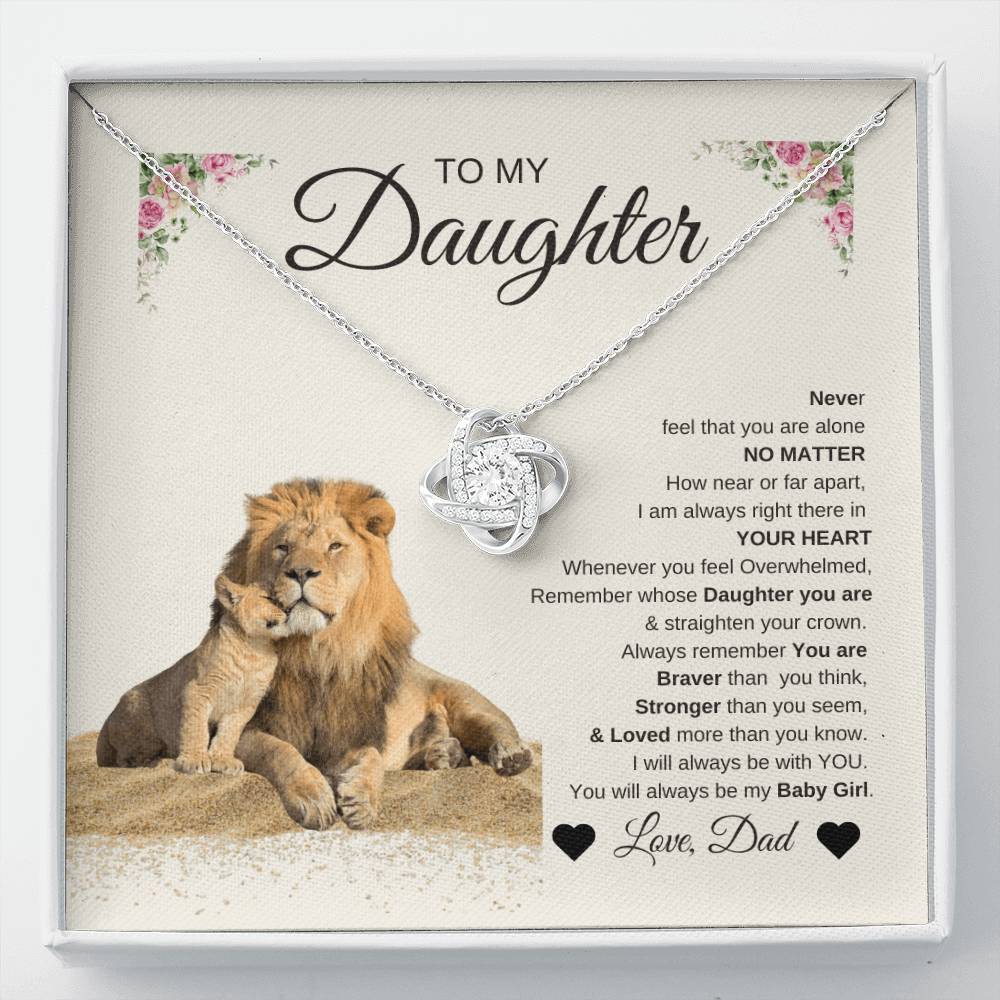 To My Daughter: Heartfelt Necklace & Message from Dad – Perfect Father-Daughter Gift