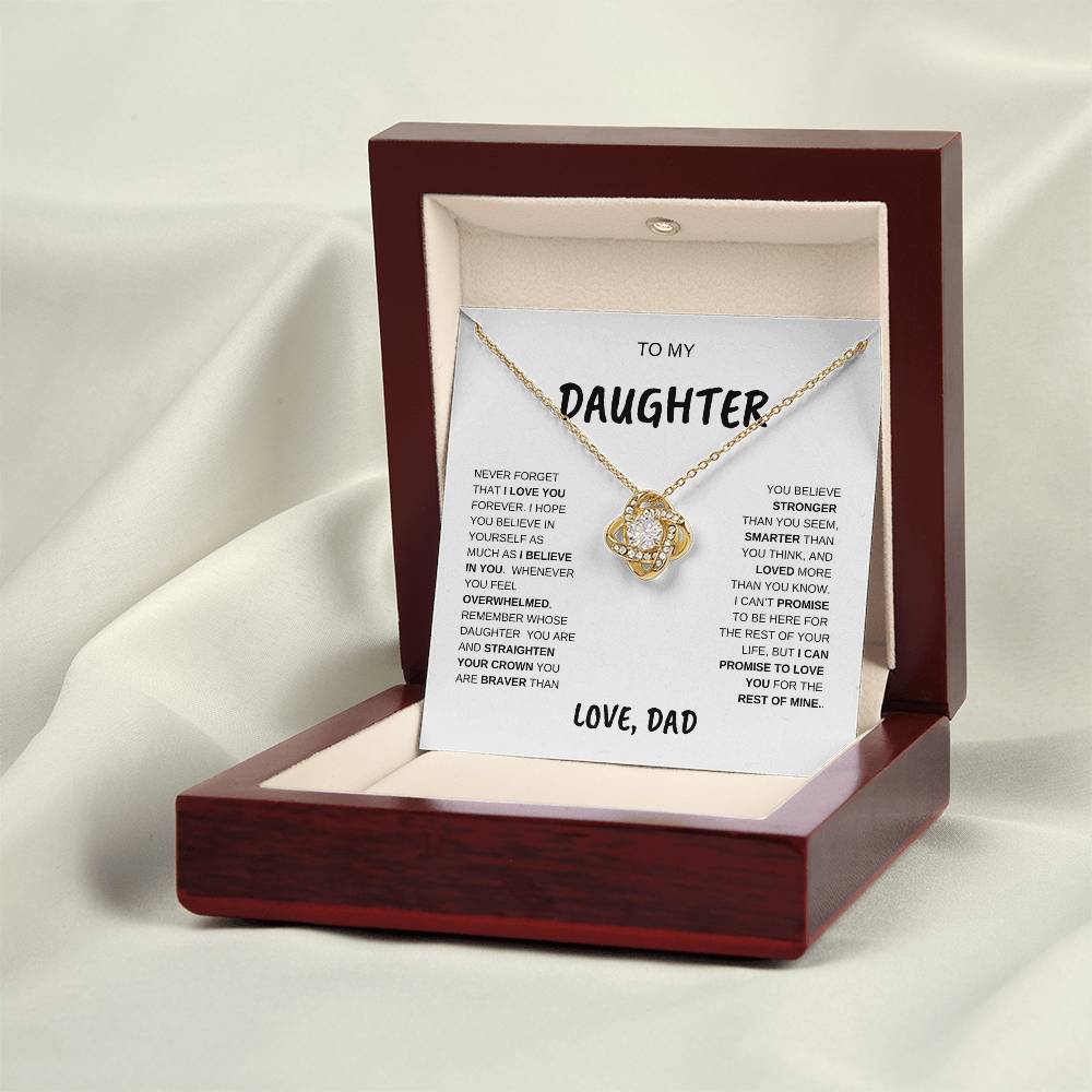 [EARLY BIRD SALE]  My Daughter | Love  Knot Necklace | Love Dad