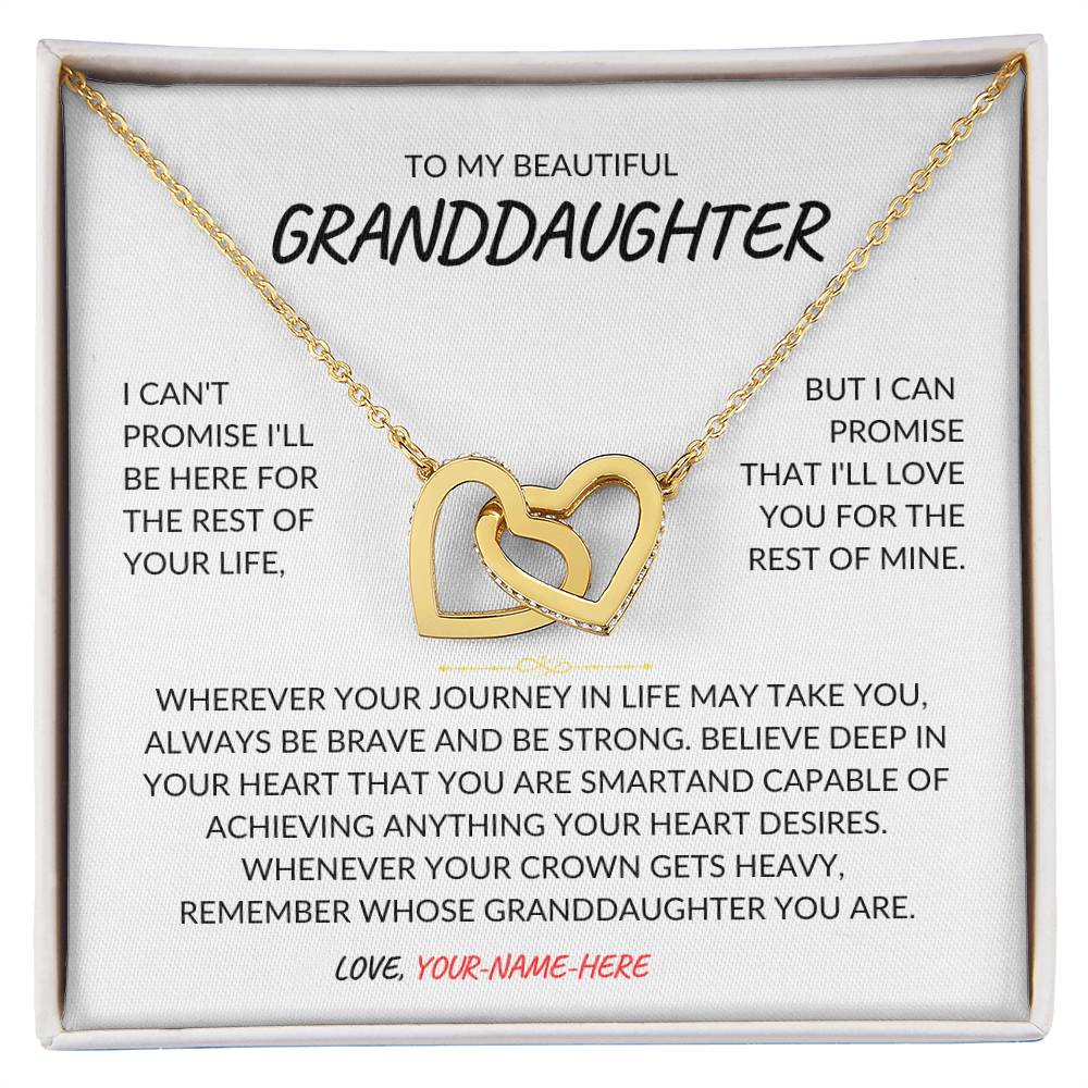 To my granddaughter gift