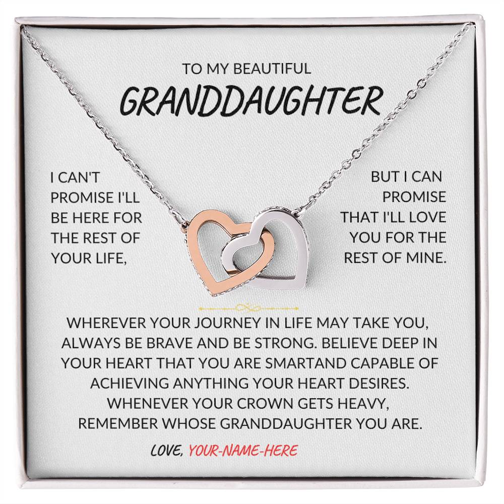 To my granddaughter gift